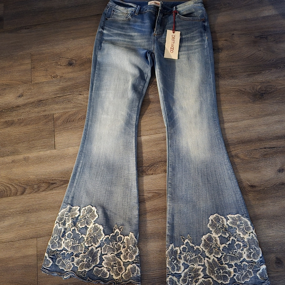 New Free People Driftwood Farrah Jeans 28